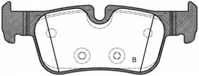 OPEN PARTS bpa157300 -  Комплект тормозных колодок, дисковый тормоз